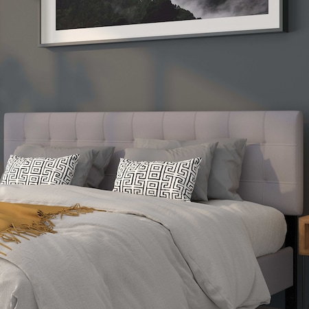 Flash Furniture King, Bedford Headboard, Gray Fabric HG-HB1704-K-LG-GG